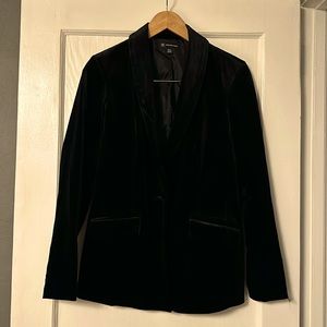 New Without Tags INC Black Velvet Blazer Size S